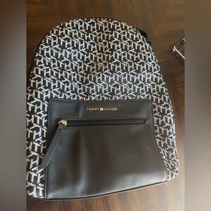 Tommy Hilfiger Monogram Black and White Backpack